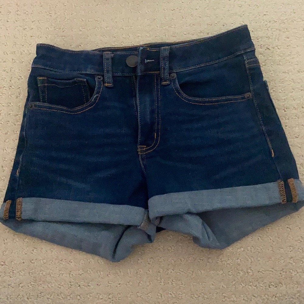 Dark blue jean shorts